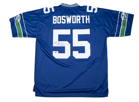 Brian Bosworth Signed Seattle Seahawks Replica Jersey (Fanatics)